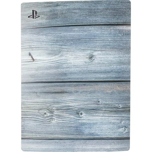 Weathered Blue Wood PS5 Console Skin
